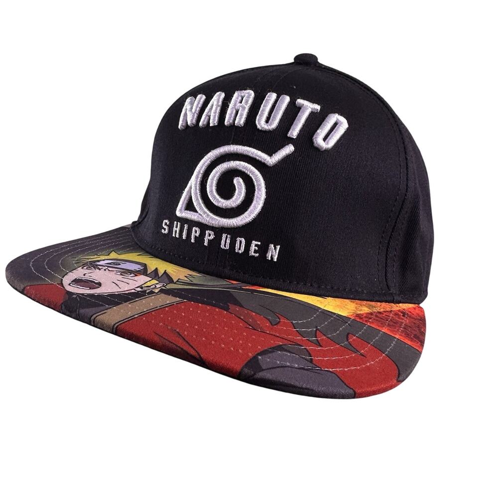 Naruto Snap Back‎ Flat Bill Bioworld Manga Shippuden Baseball Hat Cap
